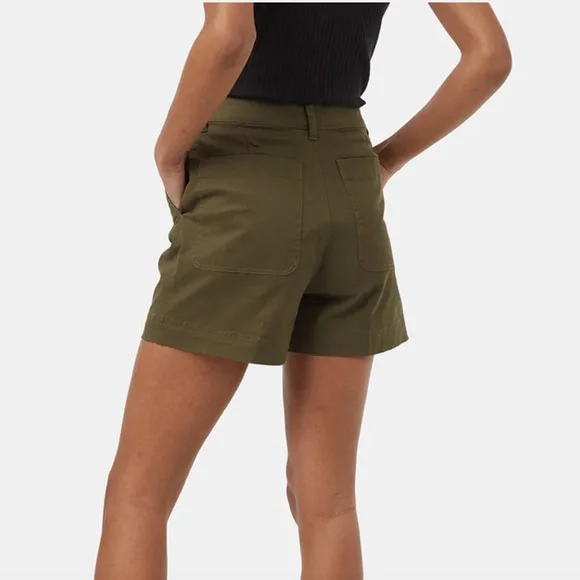 NWT Tentree womens twill high waist short Size 4 - Picture 6 of 8